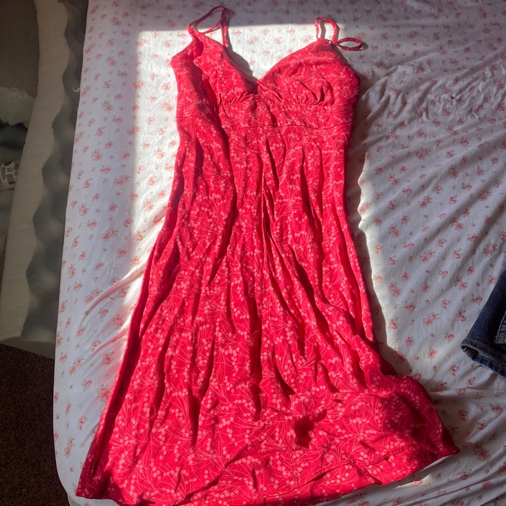 Vintage Esprit cherry midi dress!